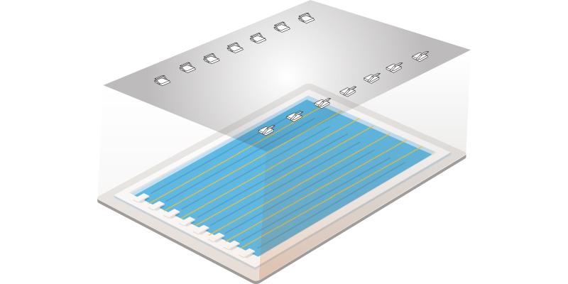 Sports lighting solutions for public swimming pools, recreational and professional