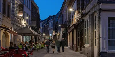 Yoa luminaires light Mons city centre for a warm welcoming nighttime landscape