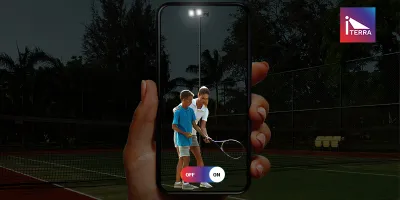 Schréder ITERRA enables sports clubs to easily adapt their lighting with a smartphone